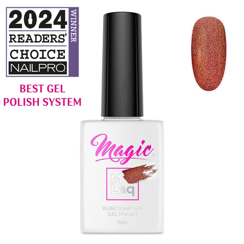 Vernis Gel Magique MLaq 15 ml - Œil de Chat Cannelle #365