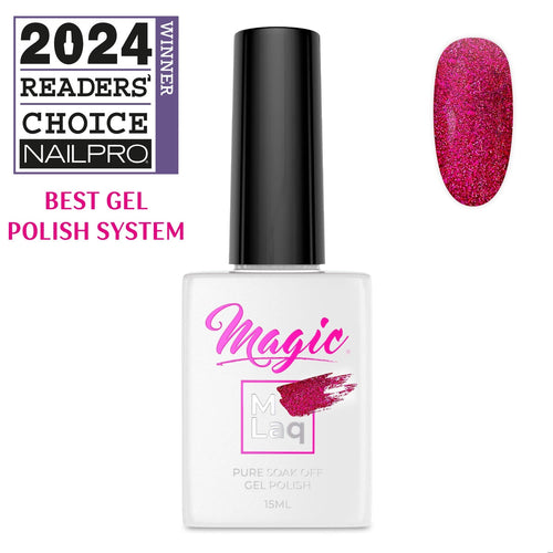 Vernis Gel Magique MLaq 15 ml - Oeil de Chat Magenta #367