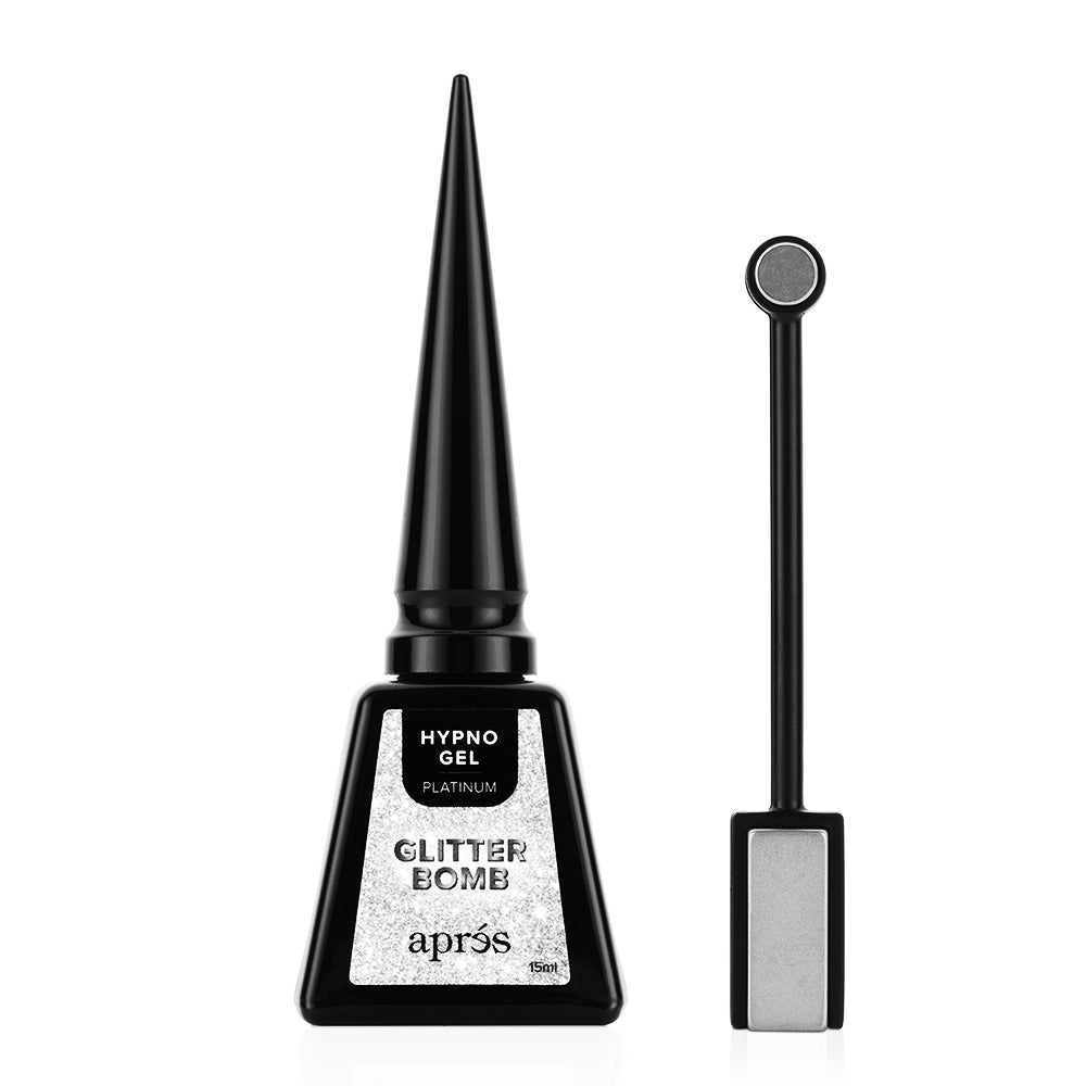 Apres Gel Hypnotique Bombe Scintillante Platine 15 ml APHGGB