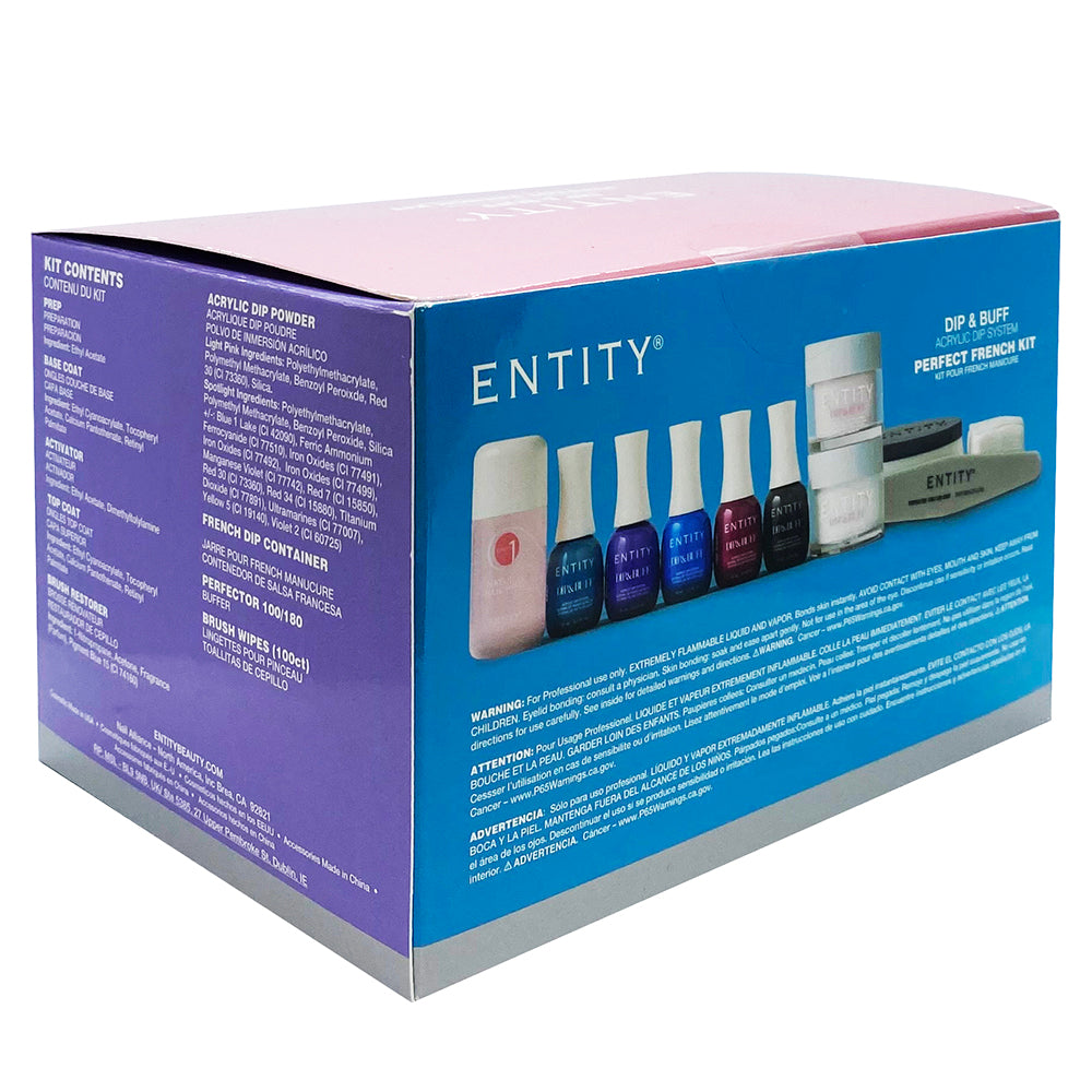 Kit parfait pour trempage et polissage français 43g de Entity 5301014