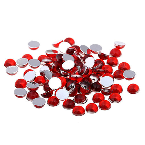 Pierres précieuses artistiques Strass rond 144 unités - Rouge 00109