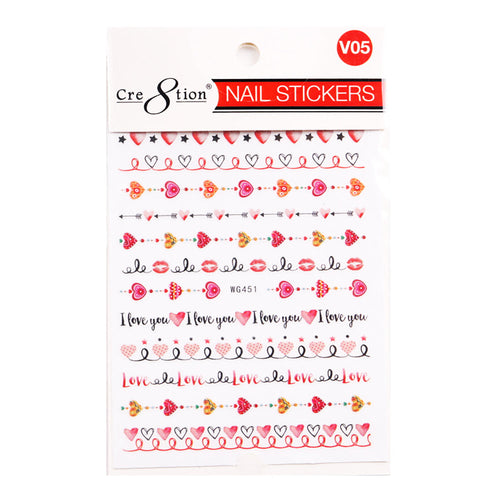 Autocollant Nail Art Cre8tion V05 1101-1260