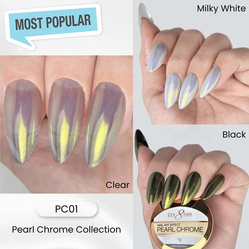 Cre8tion Effet Nail Art Chrome Perlé 1g #1 1101-1299