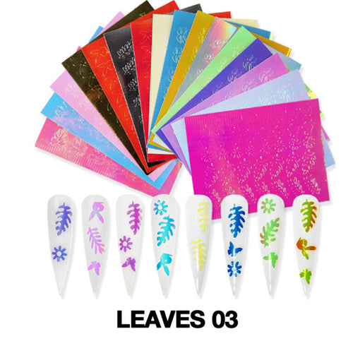 Cre8tion Nail Art Sticker 16 pcs Feuilles 03 #1101-1084