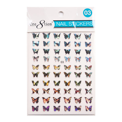 Cre8tion Nail Art Sticker Papillon 03 1101-1111
