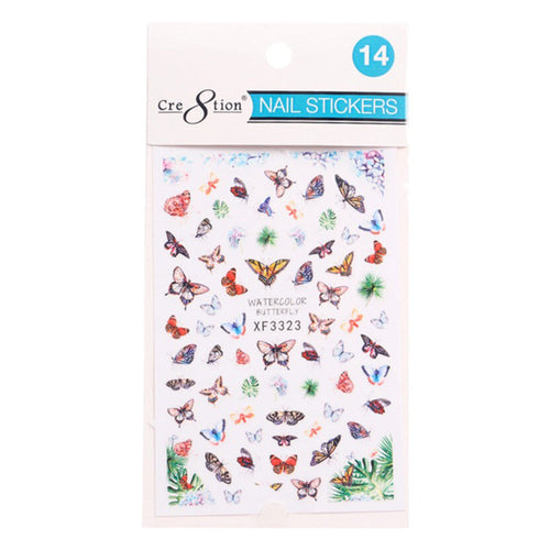 Cre8tion Nail Art Sticker Butterfly 14 1101-1125