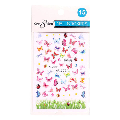 Cre8tion Autocollant Nail Art Papillon 15 1101-1126