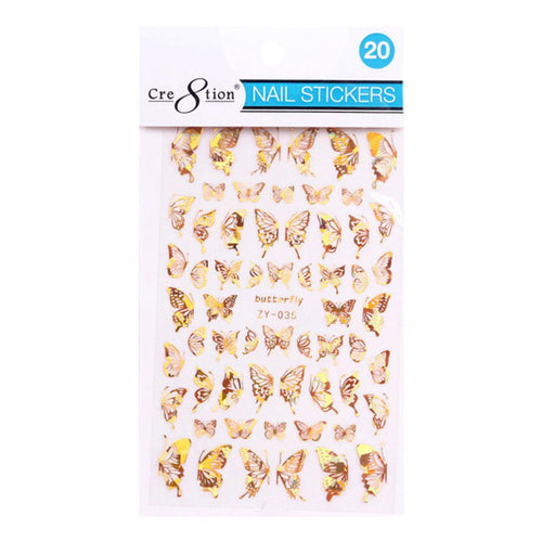 Cre8tion Nail Art Sticker Papillon 20 1101-1131