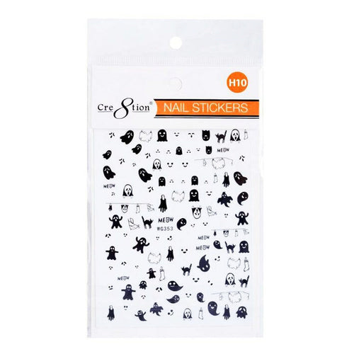 Autocollants d'art d'ongles Cre8tion Halloween H10 1101-1155