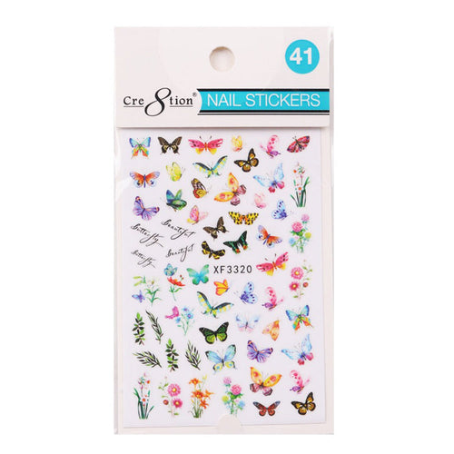 Cre8tion Autocollant Nail Art Papillon 41 1101-1172