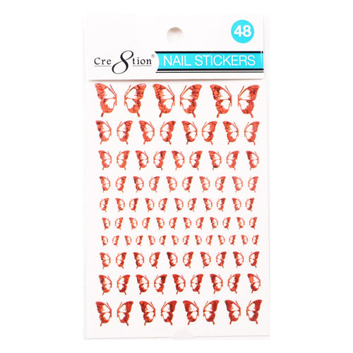Cre8tion Autocollant Nail Art Papillon 48 1101-1179
