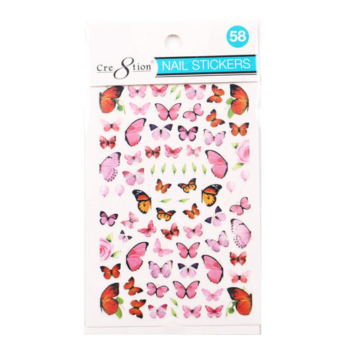Autocollant Nail Art Papillon Cre8tion 58 1101-1189