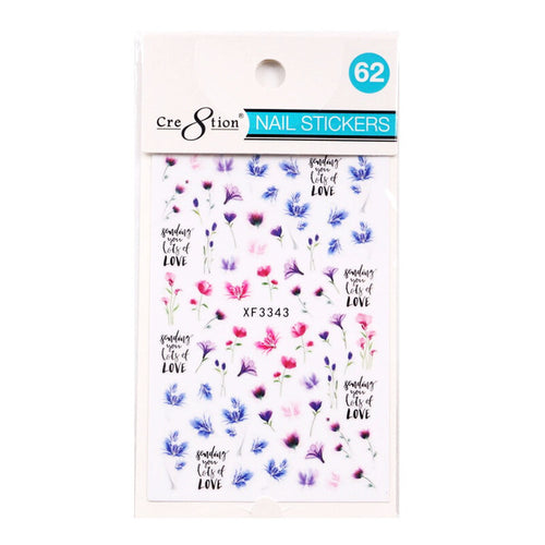 Cre8tion Nail Art Sticker Papillon 62 1101-1193