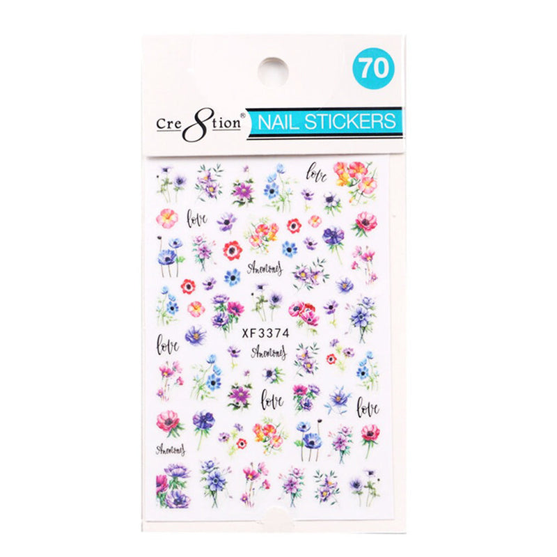 Cre8tion Nail Art Sticker Butterfly 70 1101-1201
