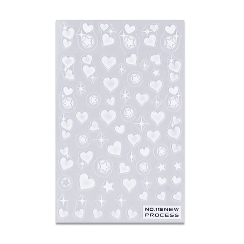 3D Nail Art Stickers Airbrush Gradient Effect 11520