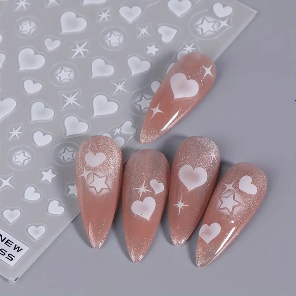 Autocollants 3D pour ongles à effet dégradé aérographe 11520