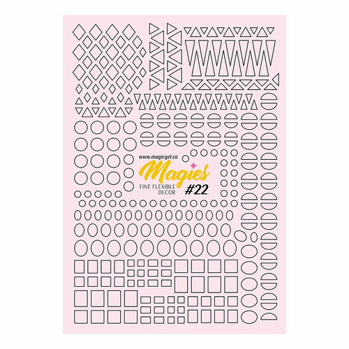 Magies Décoratives pour Ongles en Gel Magic #22 47089