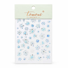 Nail Art Stickers Flying Snowflakes 50728