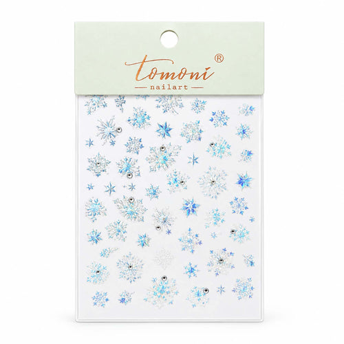 Nail Art Stickers Flying Snowflakes 50728