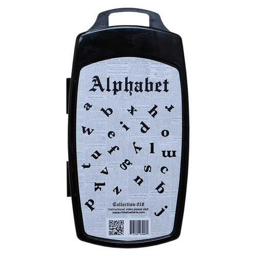 Chisel Nail Art Estampage 3D - Collection Alphabet 018