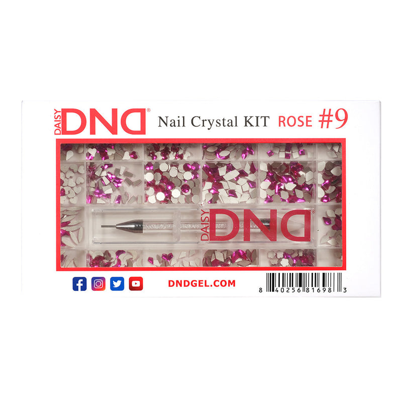 Kit de Cristaux à Ongles DND Cristal Bleu n°9 67796