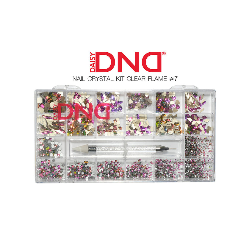 DND Kit Ongles en Cristal Flamme Transparente #7 68406