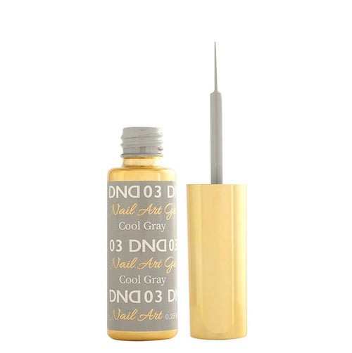 Gel Nail Art DND 7,4 ml - Gris Froid DND03
