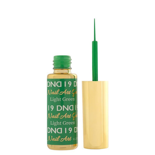 Vernis gel DND Nail Art 7,4 ml/9 ml - Vert clair DND19