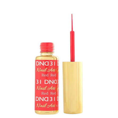 DND Nail Art Gel 0.25 fl oz/9 ml - Red Red DND31