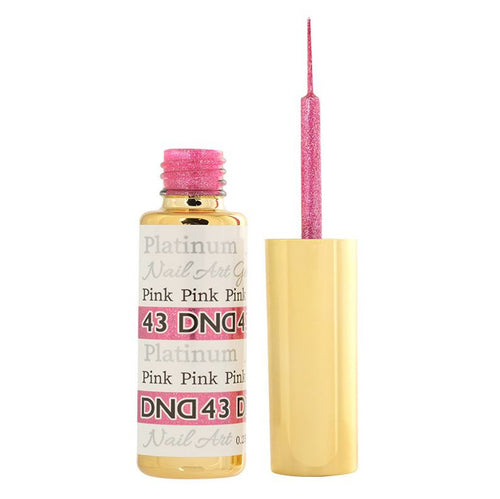Gel Nail Art DND 7,39 ml/9 ml - Rose Platine DND43