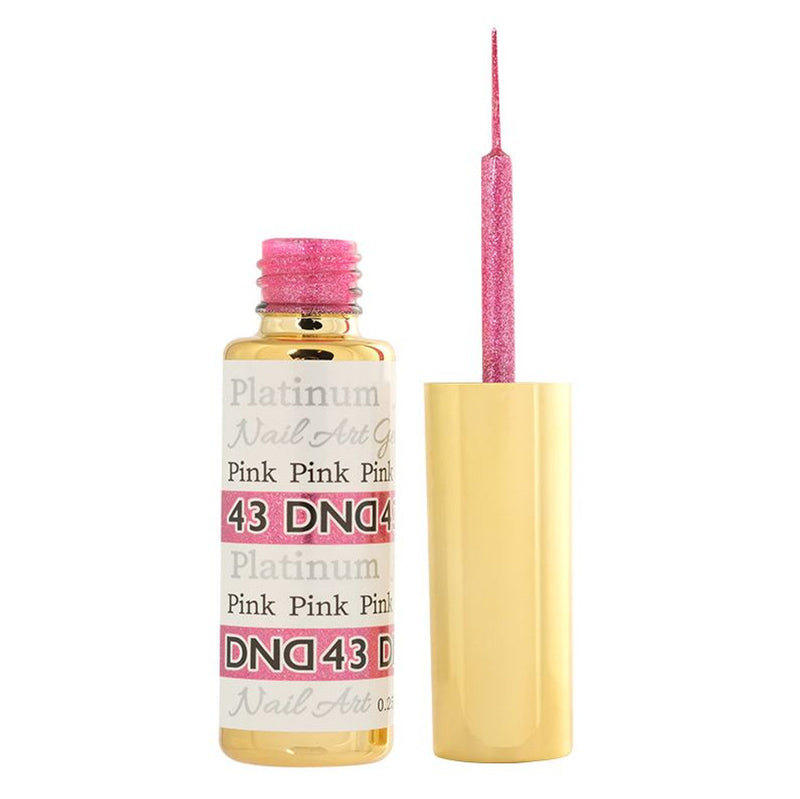 Gel Nail Art DND 7,39 ml/9 ml - Rose Platine DND43