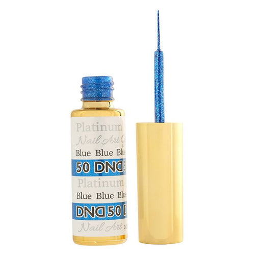 Gel Nail Art DND 7,3 ml - Bleu Platine DND50