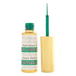 DND Nail Art Gel 0.25 fl oz/9 ml - Platinum Dark Green DND54