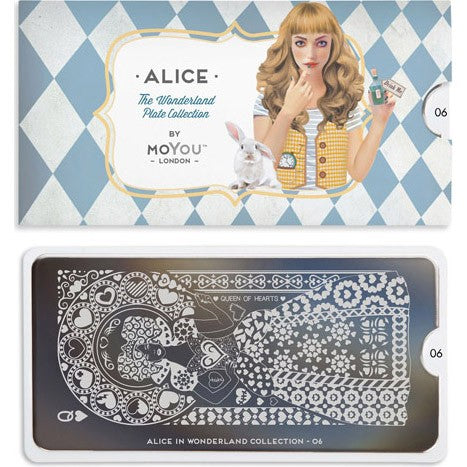 MoYou Collection de Plaque Nail Art Alice 06 #MPALI06