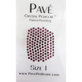 Mini-kit de pédicure Pave Crystal, 8 pièces - Améthyste