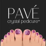 Mini-kit de pédicure Pave Crystal, 8 pièces - Améthyste