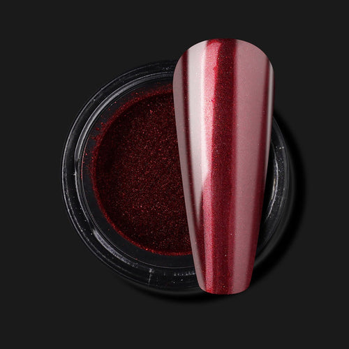 Ivanca Berry Red Chrome Effet Nail Art 1g 73900