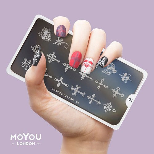 Collection de plaques de stamping MoYou Biker 04 #MPBIK04