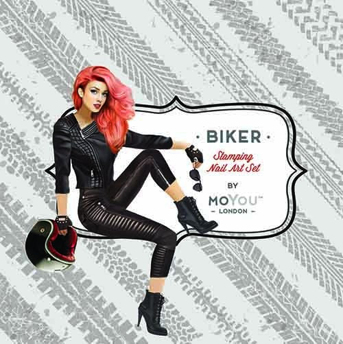 Collection de plaques de stamping MoYou Biker 04 #MPBIK04