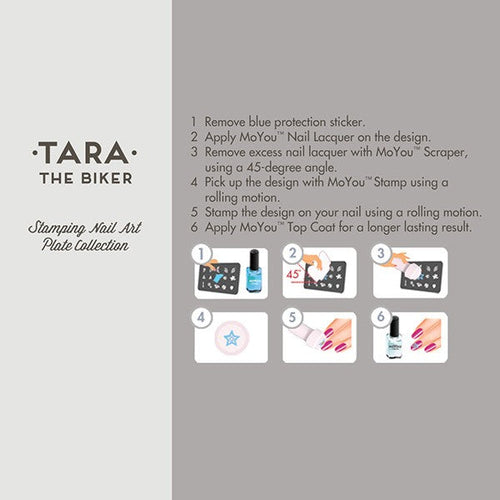 MoYou Nail Art Plate Collection Biker 06 #MPBIK06