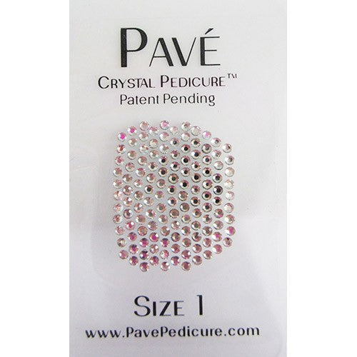 Mini kit de pédicure Pave Crystal, 8 pièces - Diamant noir