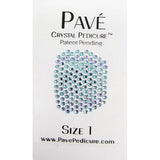 Mini kit de pédicure Pave Crystal, 8 pièces - Aigue-marine
