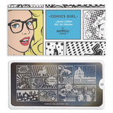 MoYou Nail Art Plate Collection Comics Girl 03 #MPCOM03
