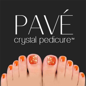 Pave Crystal Pedicure Mini Kit, 8pcs -  Sun