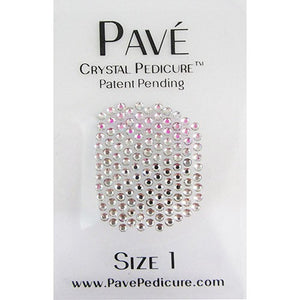 Pave Crystal Pedicure Mini Kit, 8pcs -  Crystal