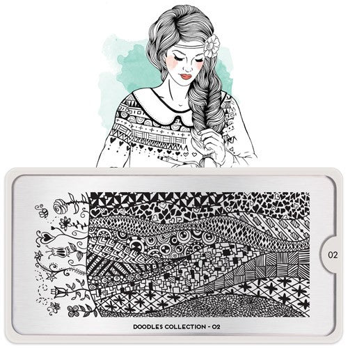 Plaque de stamping MoYou Doodles 02 #MPDOO02
