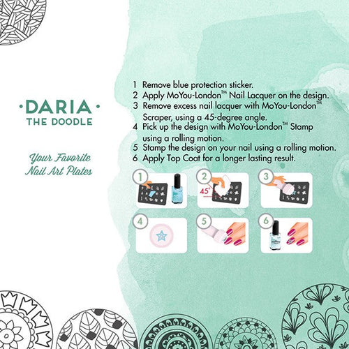 Plaque de stamping MoYou Doodles 02 #MPDOO02