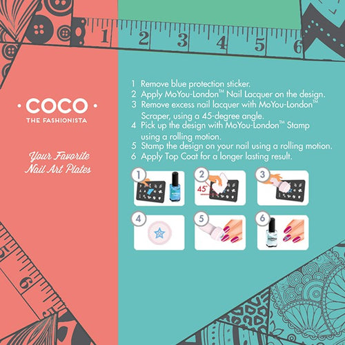 MoYou Nail Art Plate Collection Fashionista 04  #MPFAS04