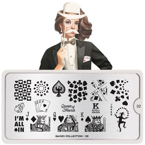 MoYou Nail Art Plaque Collection Jeux 02 #MPGAM02
