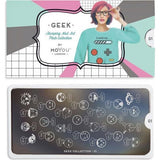 Plaque stamping MoYou Nail Art Collection Geek 01 #MPGEE01